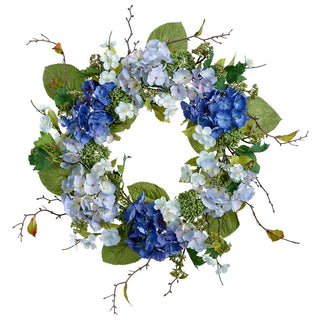 Blue Hydrangea Wreath