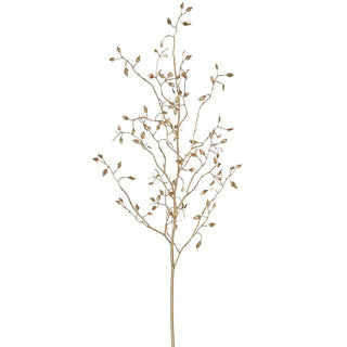 38" Gold Mini leaf Spray