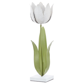 Tall Metal Tulip Candle Holder