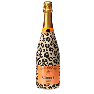 Tan Leopard Champagne Bottle Wrap