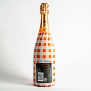 Orange White Gingham Champagne