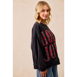 Plaid Holly Jolly Sweatshirt