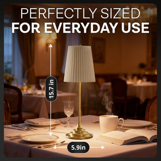 Cream 16" Rechargeable LED Lamp