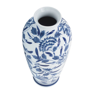 Blue White Floral Vase