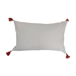 Floral Tassels Lumbar Pillow
