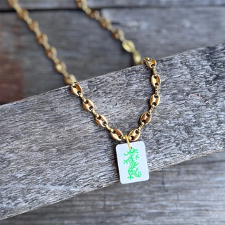 Mahjong Dragon Necklace