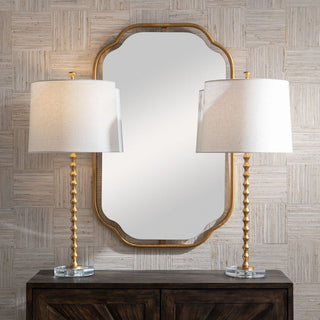 Gold Bead Table Lamp