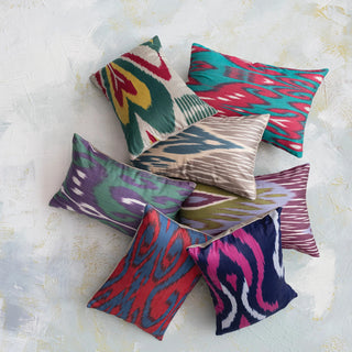 Found Cotton Ikat Pillow