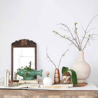 Stoneware Fish Post