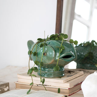 Stoneware Fish Post