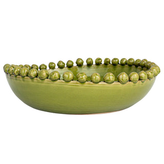 Green Hobnail Bowl
