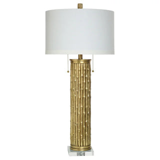 Gold Bamboo Table Lamp