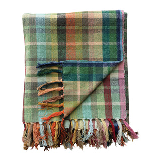 Plaid Cotton Throw