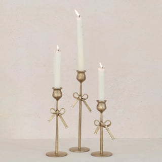 Bow Taper Candle Holder
