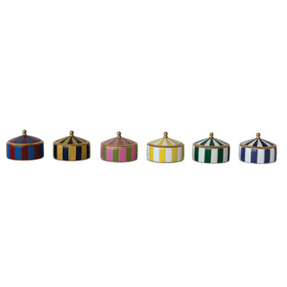 Brass & Resin Striped Box