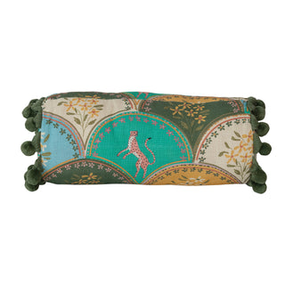Cheeta Flower Bolster Pillow