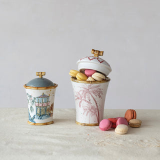Stoneware Canister Bamboo