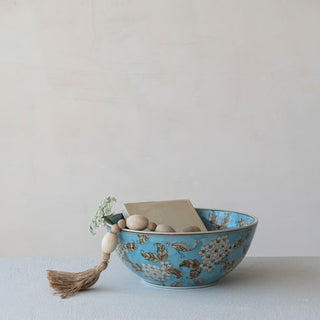 Stoneware bowl Cherry Blossoms
