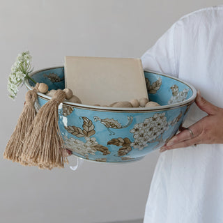 Stoneware bowl Cherry Blossoms