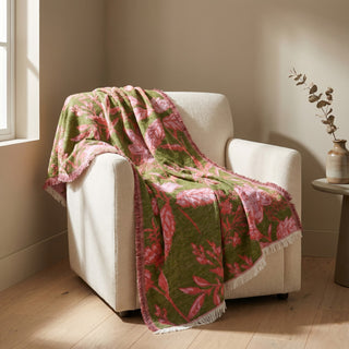 Botanical Fringe Throw