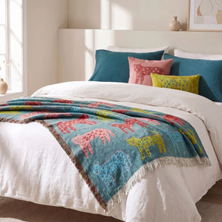Leopard Multi Color Throw