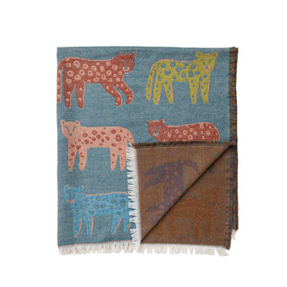 Leopard Multi Color Throw