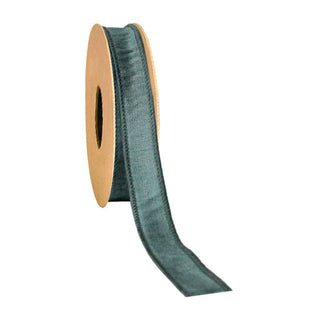 1" Dupioni Ribbon Copper Brown