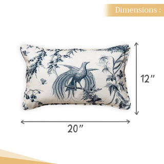 20x12 Throw Pillow Cover Paradise Blue