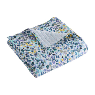 Calico Blue Quilted Throw