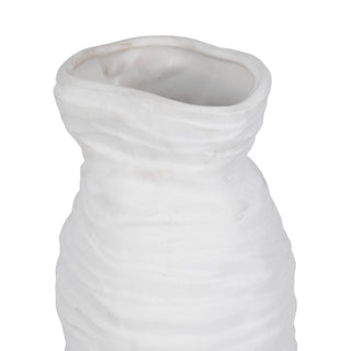 Ribbed Ceramic Vase