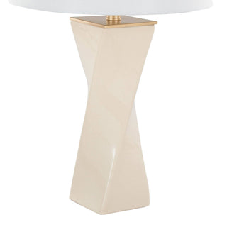 Curvo 27" Cream Lamp