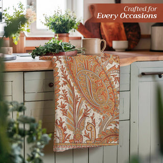Kitchen Towels Cotton S/2 Paisley