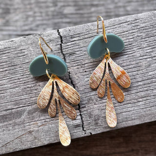 Gemma Earrings Teal