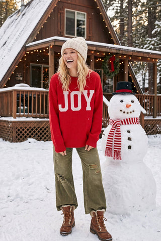 JOY Graphic Oversized Sweater