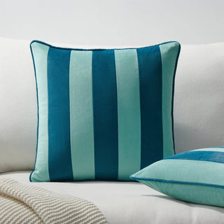 18" Pillow Covers Blue/Light Blue