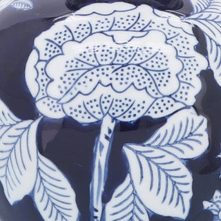 Blue Floral Ceramic Jar