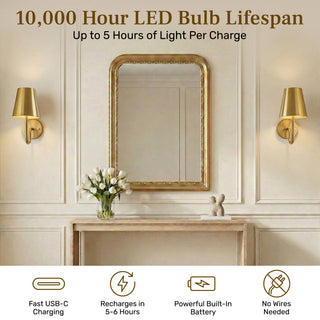 Set Rechargeable Wall Sconces