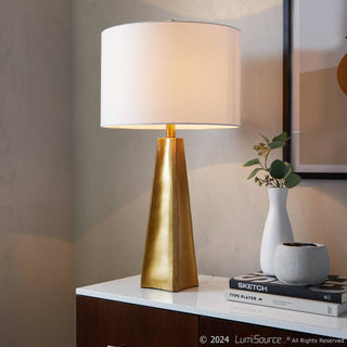 Pompeii 29" Gold Lamp