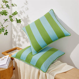 Pillow Covers Light Green/Light Blue 22"