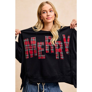 Plaid Christmas Sweatshirt