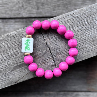 Mahjong Pink Bracelet