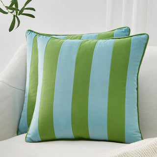 Pillow Covers Light Green/Light Blue 22"