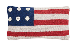 Patriotic Flag Hook Pillow