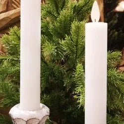 7" Ivory Motion Taper S/2