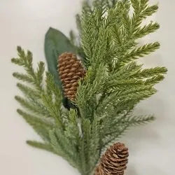 Pine & Cone Stem 16"
