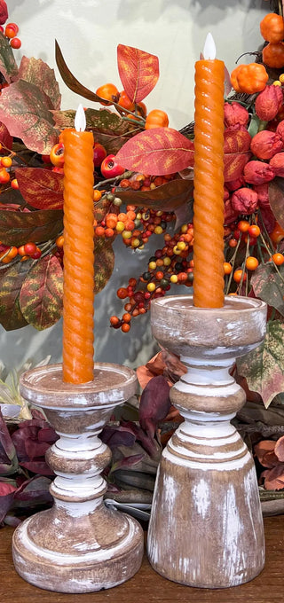 9" Spiral Tapers Motion Flame