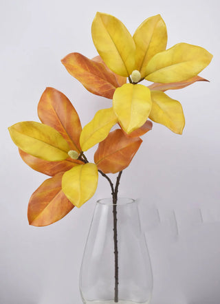 28" Yellow Magnolia Spray