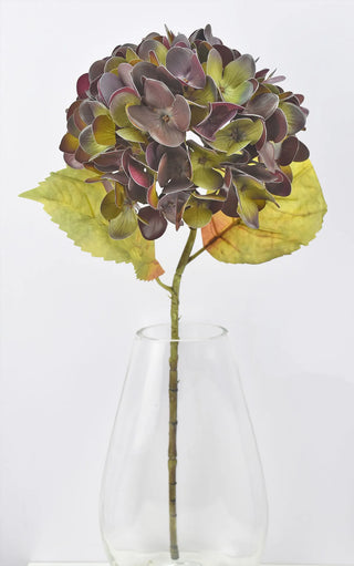 22.5" Brown Red Hydrangea