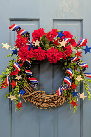 USA Grapevine Wreath