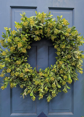 28" Green Beads Wreath